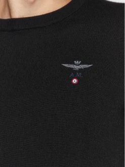Ολοκαίνουργιο 🥰 Aeronautica Militare Άνδρες Πουλόβερ 222MA1388L415 Μαύρο Regular Fit 🧨 -Aeronautica Militare Εκπτώσεις unnamed file 475