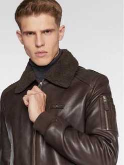 Νέος 🎉 Aeronautica Militare Άνδρες Δερμάτινα Μπουφάν Μπουφάν δερμάτινο 222PN927PL161 Καφέ Regular Fit 🧨 -Aeronautica Militare Εκπτώσεις unnamed file 550