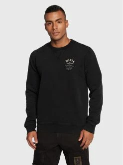 Τοπ 10 🎉 Aeronautica Militare Άνδρες Μπλούζες Χωρίς Φερμουάρ Μπλούζα 222FE1718F478 Μαύρο Regular Fit 🔥