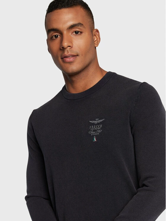 Προϋπολογισμός ✨ Aeronautica Militare Άνδρες Πουλόβερ 222MA1394L463 Σκούρο μπλε Regular Fit 👏 4 Προϋπολογισμός ✨ Aeronautica Militare Άνδρες Πουλόβερ 222MA1394L463 Σκούρο μπλε Regular Fit 👏 - Image 4