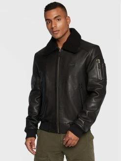 Aeronautica Militare Εκπτώσεις 29 Best Pirce 🌟 Aeronautica Militare Άνδρες Δερμάτινα Μπουφάν Μπουφάν δερμάτινο 222PN927PL161 Μαύρο Regular Fit 🌟