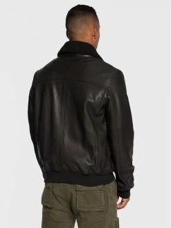 Best Pirce 🌟 Aeronautica Militare Άνδρες Δερμάτινα Μπουφάν Μπουφάν δερμάτινο 222PN927PL161 Μαύρο Regular Fit 🌟 -Aeronautica Militare Εκπτώσεις unnamed file 630