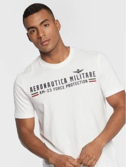 Νέος 💯 Aeronautica Militare Άνδρες T-shirts T-Shirt 222TS1942J538 Λευκό Regular Fit 🛒 -Aeronautica Militare Εκπτώσεις unnamed file 673