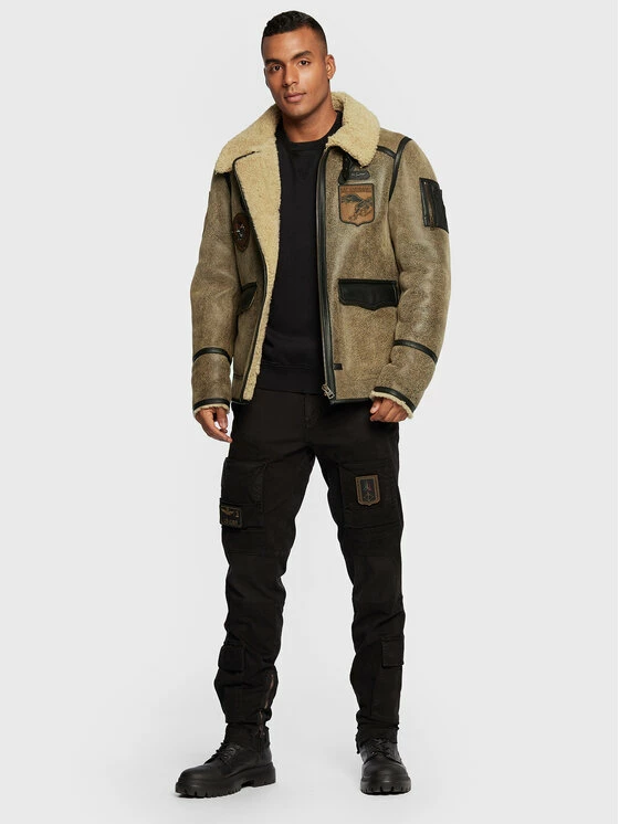 Φτηνός 🎉 Aeronautica Militare Άνδρες Δερμάτινα Μπουφάν Μπουφάν δερμάτινο 222PN1561876 Καφέ Regular Fit 👍 2 Φτηνός 🎉 Aeronautica Militare Άνδρες Δερμάτινα Μπουφάν Μπουφάν δερμάτινο 222PN1561876 Καφέ Regular Fit 👍 - Image 2