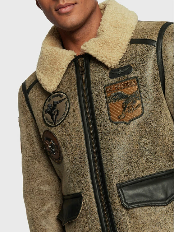 Φτηνός 🎉 Aeronautica Militare Άνδρες Δερμάτινα Μπουφάν Μπουφάν δερμάτινο 222PN1561876 Καφέ Regular Fit 👍 6 Φτηνός 🎉 Aeronautica Militare Άνδρες Δερμάτινα Μπουφάν Μπουφάν δερμάτινο 222PN1561876 Καφέ Regular Fit 👍 - Image 6