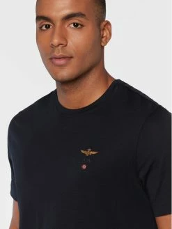 Τοπ 10 ⭐ Aeronautica Militare Άνδρες T-shirts T-Shirt 222TS1580J372 Σκούρο μπλε Regular Fit 🎁 -Aeronautica Militare Εκπτώσεις unnamed file 725