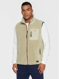 Best Pirce ✔️ Aeronautica Militare Άνδρες Γιλέκα Γιλέκο 222AB2023CT2998 Μπεζ Regular Fit 😉