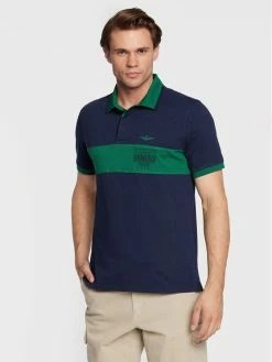 ΧΟΝΔΡΙΚΟ ΕΜΠΟΡΙΟ 😉 Aeronautica Militare Άνδρες Μπλούζες Polo Polo 222PO1664J550 Σκούρο μπλε Comfort Fit 🥰