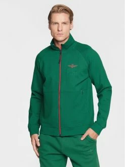 Εκπτωση 😍 Aeronautica Militare Άνδρες Μπλούζες Με Φερμουάρ Μπλούζα 222FE1697F421 Πράσινο Regular Fit ✨