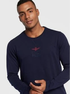 Flash Sale 😀 Aeronautica Militare Άνδρες Μακρυμάνικα Longsleeve 222TS1993J578 Σκούρο μπλε Regular Fit ✨ -Aeronautica Militare Εκπτώσεις unnamed file 766