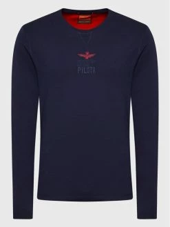 Flash Sale 😀 Aeronautica Militare Άνδρες Μακρυμάνικα Longsleeve 222TS1993J578 Σκούρο μπλε Regular Fit ✨ -Aeronautica Militare Εκπτώσεις unnamed file 767