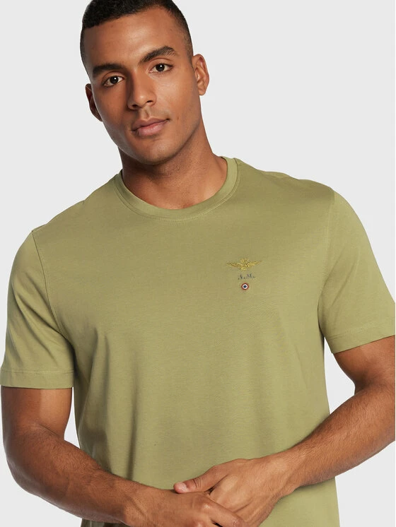 Συμφωνίες ✔️ Aeronautica Militare Άνδρες T-shirts T-Shirt 222TS1580J372 Πράσινο Regular Fit 🧨 4 Συμφωνίες ✔️ Aeronautica Militare Άνδρες T-shirts T-Shirt 222TS1580J372 Πράσινο Regular Fit 🧨 - Image 4