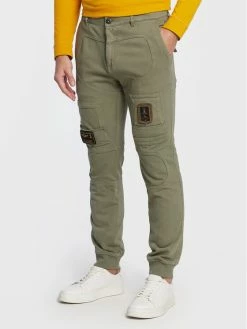 Flash Sale 🛒 Aeronautica Militare Άνδρες Παντελόνια Joggers Jogger 222PF743J505 Πράσινο Regular Fit 💯
