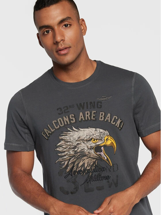 Καλύτερη πώληση 💯 Aeronautica Militare Άνδρες T-shirts T-Shirt 222TS2014J569 Γκρι Regular Fit 😍 4 Καλύτερη πώληση 💯 Aeronautica Militare Άνδρες T-shirts T-Shirt 222TS2014J569 Γκρι Regular Fit 😍 - Image 4