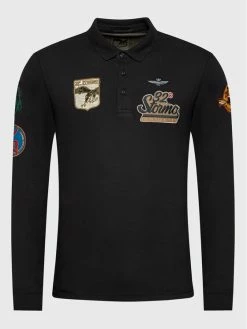 Εξοδος 👏 Aeronautica Militare Άνδρες Μπλούζες Polo Polo 222PO1659P192 Μαύρο Regular Fit 🥰 -Aeronautica Militare Εκπτώσεις unnamed file 843