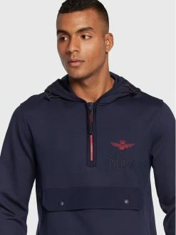 Φτηνός 😀 Aeronautica Militare Άνδρες Μπλούζες Χωρίς Φερμουάρ Μπλούζα 222FE1696F421 Σκούρο μπλε Comfort Fit 😍 -Aeronautica Militare Εκπτώσεις unnamed file 864