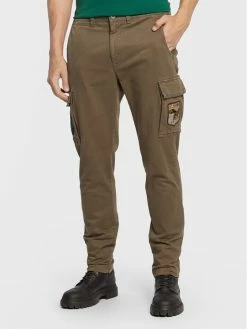 Τοπ 10 🎉 Aeronautica Militare Άνδρες Υφασμάτινα Παντελόνια Παντελόνι υφασμάτινο 222PA1513CT3001 Πράσινο Regular Fit 🌟