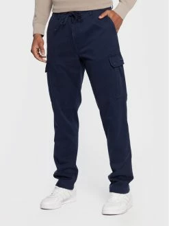 Νέος ⌛ Aeronautica Militare Άνδρες Υφασμάτινα Παντελόνια Παντελόνι υφασμάτινο 222PA1492CT3001 Σκούρο μπλε Regular Fit 👍