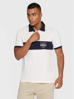 Flash Sale 🔔 Aeronautica Militare Άνδρες Μπλούζες Polo Polo 222PO1664J550 Λευκό Comfort Fit 🧨