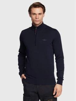 Καλύτερες κριτικές για 👏 Aeronautica Militare Άνδρες Πουλόβερ 222MA1387L237 Σκούρο μπλε Regular Fit ⭐