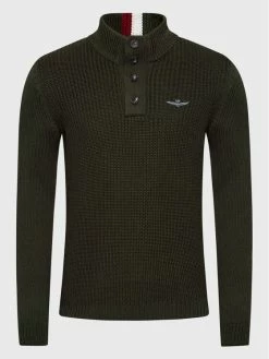 Προϋπολογισμός 🌟 Aeronautica Militare Άνδρες Πουλόβερ 222MA1405L409 Πράσινο Regular Fit 😍 -Aeronautica Militare Εκπτώσεις unnamed file 983