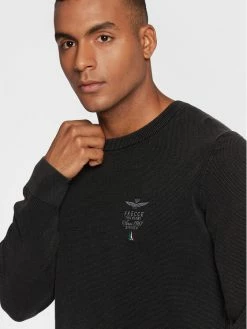 Ολοκαίνουργιο 🧨 Aeronautica Militare Άνδρες Πουλόβερ 222MA1394L463 Μαύρο Regular Fit ❤️ -Aeronautica Militare Εκπτώσεις unnamed file 987